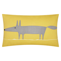 Scion Mr Fox Cushion Yellow